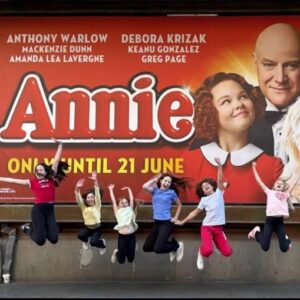 mcdonald college students in annie the musical