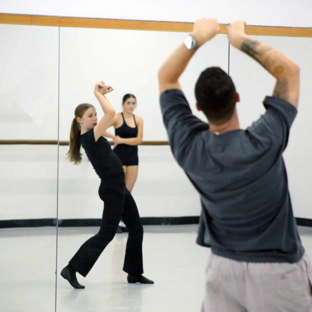 DANCE Seniors in class with BJ 166 SQR